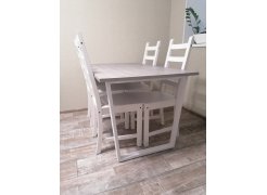 Деревянный стол Лота Лофт 120(160)х75 черный матовый / бетон светлый фото покупателя 84