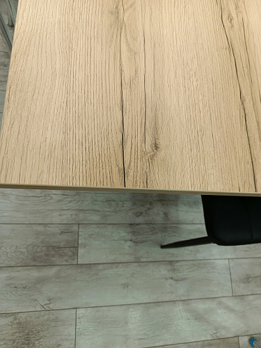 Стол Тринити Лофт 120 32 мм дуб галифакс табако / черный матовый фото покупателя 427