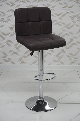 Барный стул Paskal коричневый / хром из шоурума 2