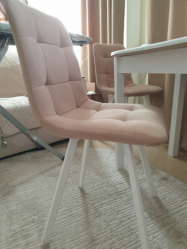 Стул на металлокаркасе Чилли К черный / зеленый фото покупателя 319