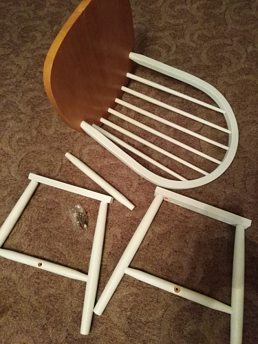 Деревянный стул Avery mod. 1101 white фото покупателя 3