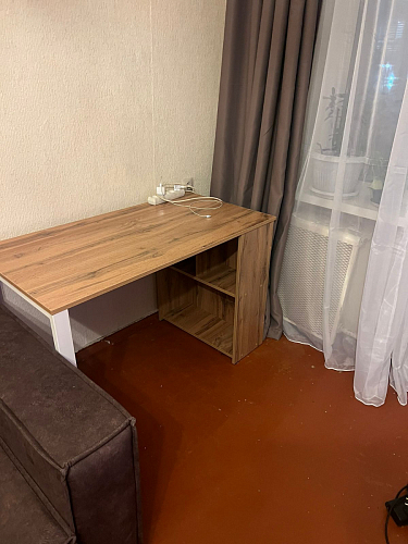 Письменный стол Битти Лофт 116х60х75 дуб делано светлый / белый матовый фото покупателя 8