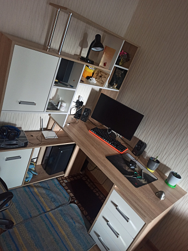 Стол компьютерный КС15 белый правый фото покупателя 26