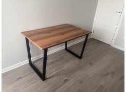 Стол Лота Лофт 140 25 мм черный матовый / дуб вотан фото покупателя 534