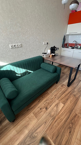 Стол Лота Лофт 140 25 мм черный матовый / бетон фото покупателя 755