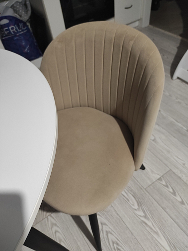 Стул на металлокаркасе Gabi latte / gold / black фото покупателя 428