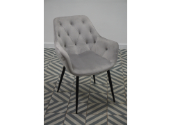 Стул на металлокаркасе Remo light gray из шоурума 2