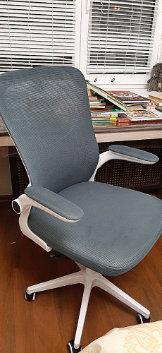 Компьютерное кресло Konfi blue / white фото покупателя 71