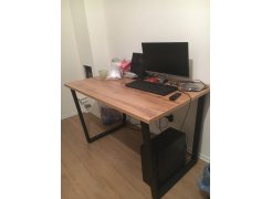 Стол Лота Лофт 140 25 мм черный матовый / бетон фото покупателя 278