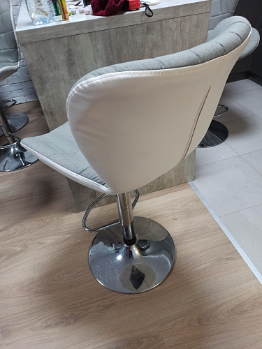 Барный стул Brend серый / белый фото покупателя 8