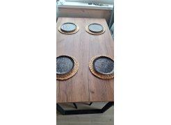 Деревянный стол Лота Лофт 120(160)х75 черный матовый / бетон светлый фото покупателя 768