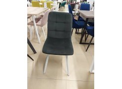 Стул на металлокаркасе Bruk blue / white из шоурума 2