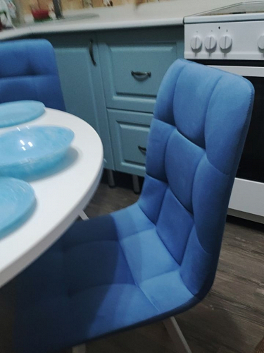 Стул на металлокаркасе Чилли зеленый / черный фото покупателя 1192