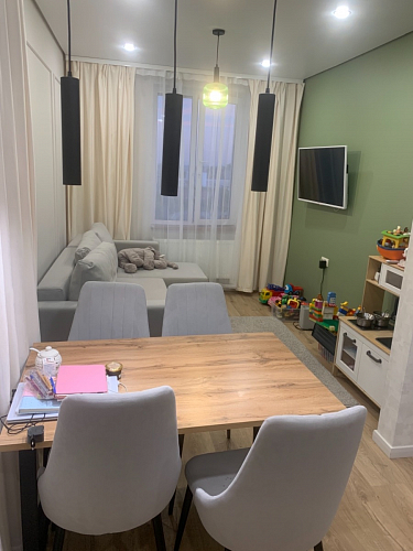 Стол Лота Лофт 140 25 мм черный матовый / бетон фото покупателя 314