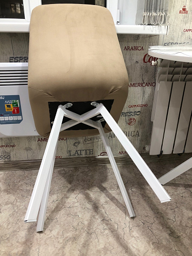 Стул на металлокаркасе Чилли темно-серый / черный каркас фото покупателя 601