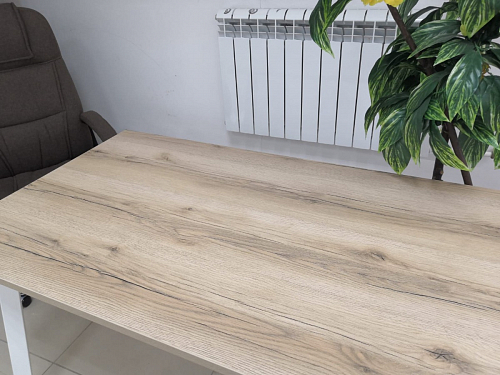 Стол Тринити Лофт 140 25 мм дуб делано темный / белый фото покупателя 121