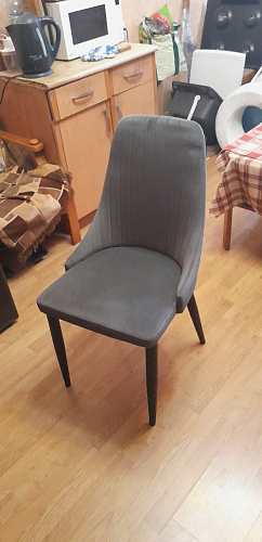 Стул на металлокаркасе Kora black / gray фото покупателя 231