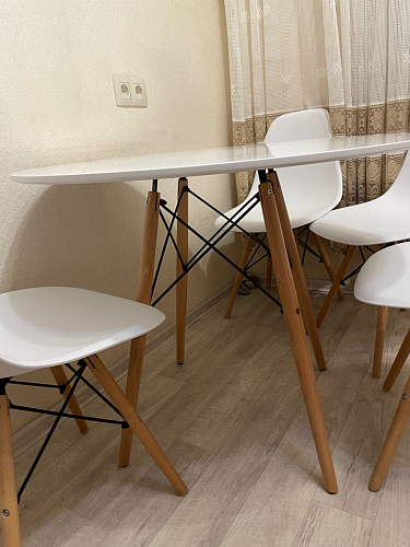 Стол Table 80 white / wood фото покупателя 12