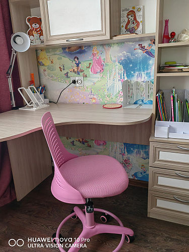 Компьютерное кресло Kiddy/Кидди бирюзовое ткань (сетка) фото покупателя 22