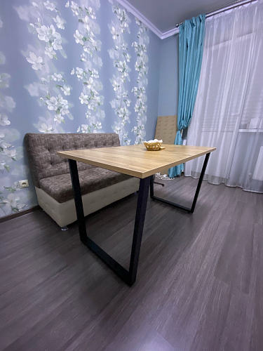 Стол Лота Лофт 140 25 мм черный матовый / бетон фото покупателя 548