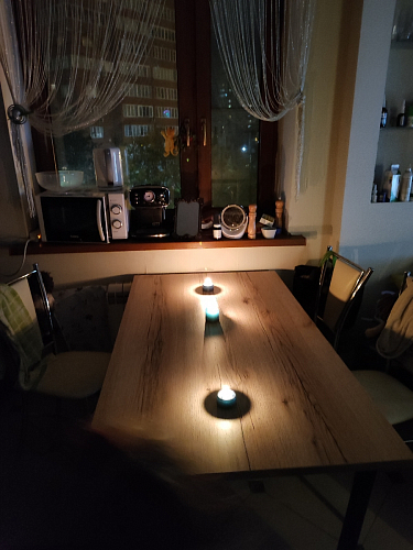 Стол Лота Лофт 140 25 мм черный матовый / бетон фото покупателя 359