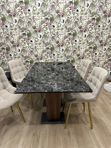 Стол Иматра 140 белый / дуб вотан фото покупателя 1