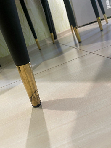 Стул на металлокаркасе Seda 1 latte / black / gold фото покупателя 56