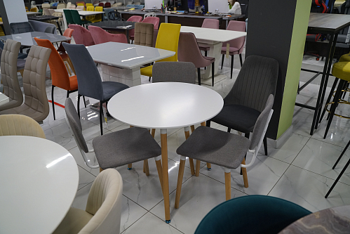 Стол Lorini 60 white / wood из шоурума 1