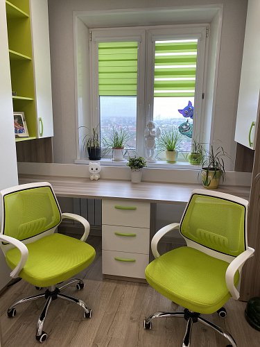 Компьютерное кресло Ergoplus белое / зеленое фото покупателя 1