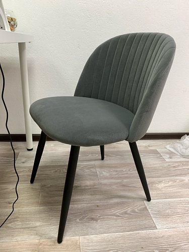 Стул на металлокаркасе Gabi 1 темно-серый / черный фото покупателя 333