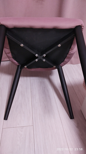 Стул на металлокаркасе Kora green / black фото покупателя 440