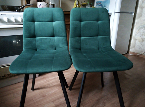 Комплект стульев Чилли 4 шт темно-серый / черный фото покупателя 300