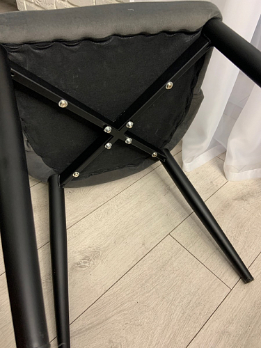 Стул на металлокаркасе Kora green / black фото покупателя 125