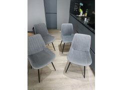 Стул на металлокаркасе Седа К крутящийся светло-серый  / белый фото покупателя 237