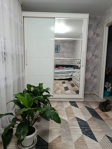 Шкаф-купе Лайн 1.6 белый текстурный фото покупателя 29