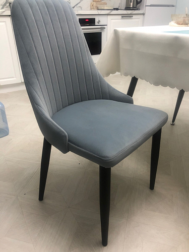 Стул на металлокаркасе Kora green / black фото покупателя 458