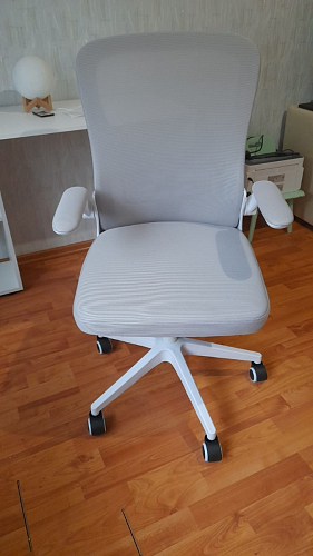 Компьютерное кресло Konfi gray / blue / white фото покупателя 197