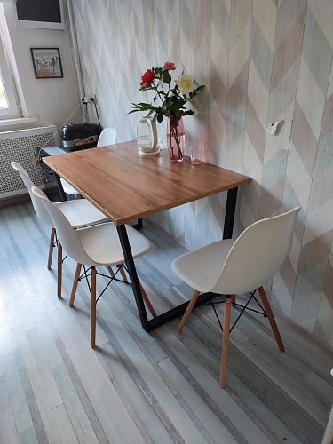 Стол раскладной Лота Лофт 120 25 мм юта / черный матовый фото покупателя 814