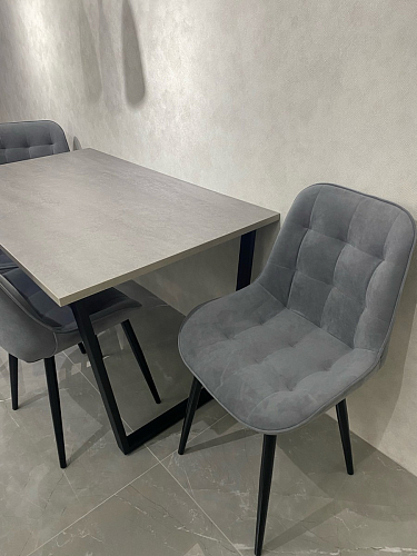 Стол раскладной Лота Лофт 120 25 мм юта / черный матовый фото покупателя 67