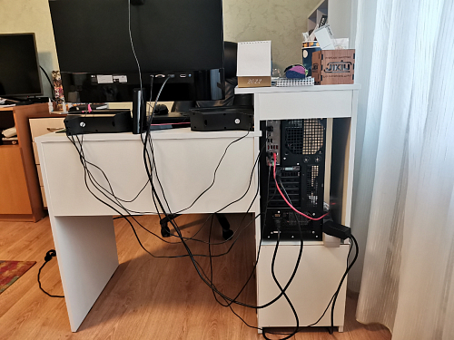 Компьютерный стол Джаз-24 левый дуб молочный фото покупателя 29