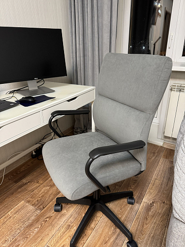 Компьютерное кресло Benefit флок бежевый 7 фото покупателя 39