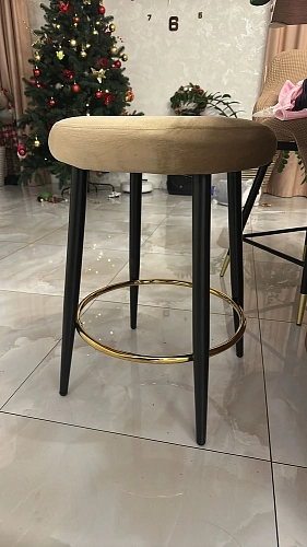 Барный стул Plato dark beige фото покупателя 10