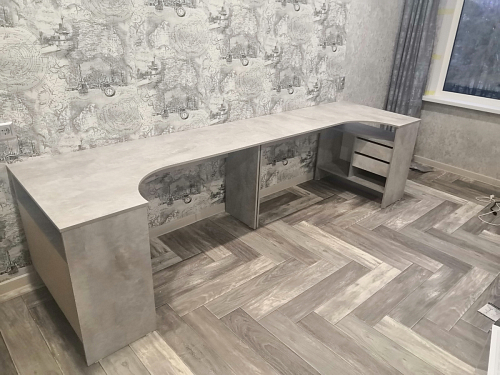 Письменный стол СПм-25 левый дуб сонома фото покупателя 51