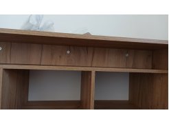 Письменный стол Эго Ст-2 на ножках дуб крафт золотой / камень темный фото покупателя 6