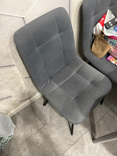 Комплект стульев Чилли 4 шт темно-серый / черный фото покупателя 354