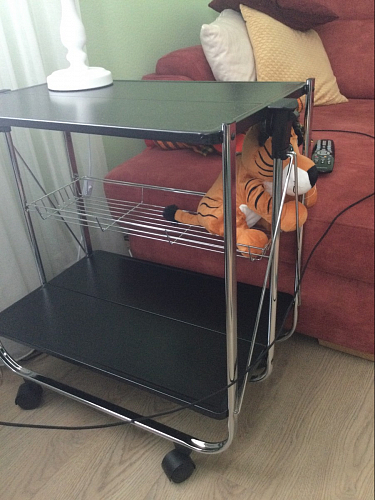 Столик сервировочный SC-5119 складной черный фото покупателя 15