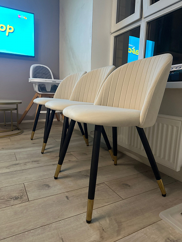 Стул на металлокаркасе Gabi gray / black фото покупателя 373