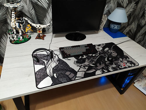 Стол Лота Лофт 140 25 мм черный матовый / бетон фото покупателя 656