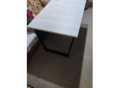 Деревянный стол Лота Лофт 120(160)х75 черный матовый / бетон светлый фото покупателя 381