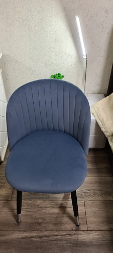 Стул на металлокаркасе Gabi dark beige / black / silver фото покупателя 926